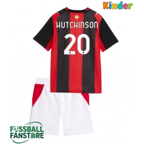 AC Milan Omari Hutchinson #20 Replik Heimtrikot Kinder 2026-27 Kurzarm (+ Kurze Hosen)